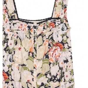 THE GREAT. Floral Print Sleeveless Tank Top